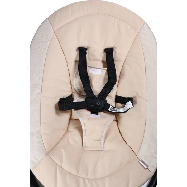 Set MamaLoes Bodi Nougat/Beige: Kinderwagen, Autostoel, Base, Wieg, Schommel & Stoel