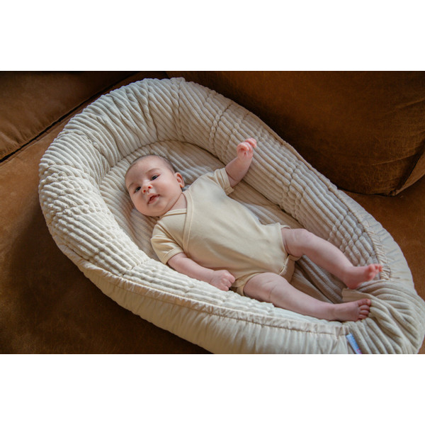 MamaLoes Zand Maat 62 Lange Mouw Overslag Romper ML010251