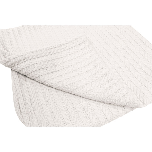 MamaLoes Off-white 70x100cm Knitted Wiegdeken ML010605