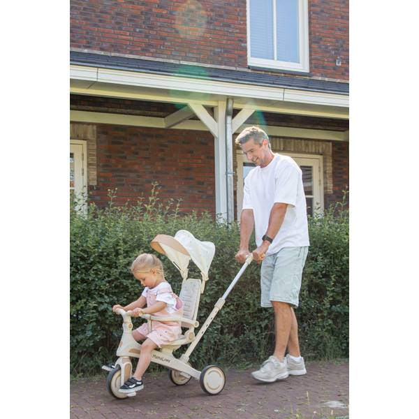 Weekendaanbieding: MamaLoes Quinn Zwart Driewieler met Duwstang