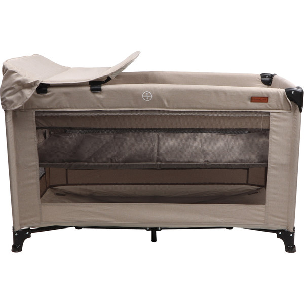 MamaLoes Raff Taupe Deluxe Campingbed incl. Aankleedvlak