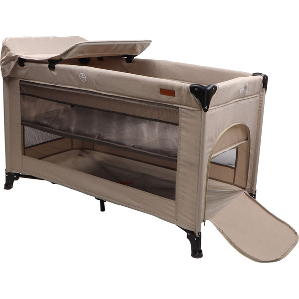 MamaLoes Raff Taupe Deluxe Campingbed incl. Aankleedvlak