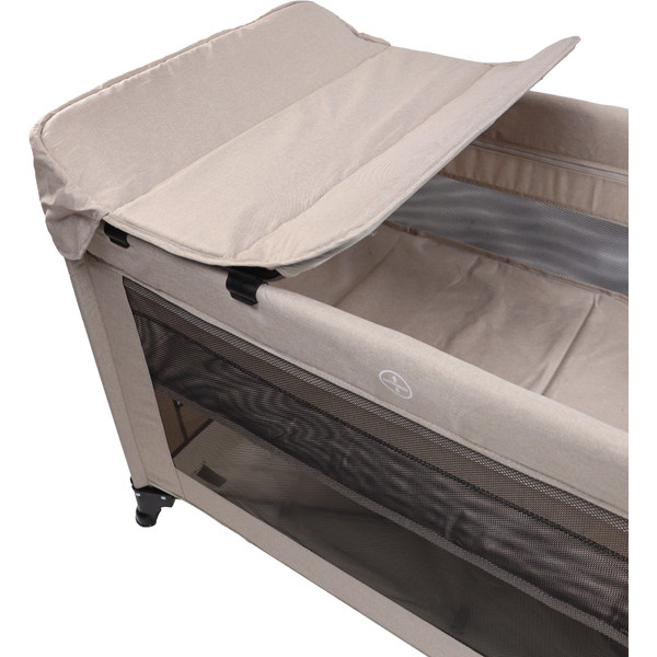 MamaLoes Raff Taupe Deluxe Campingbed incl. Aankleedvlak