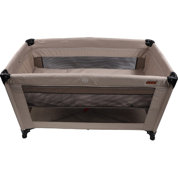 MamaLoes Raff Taupe Deluxe Campingbed incl. Aankleedvlak