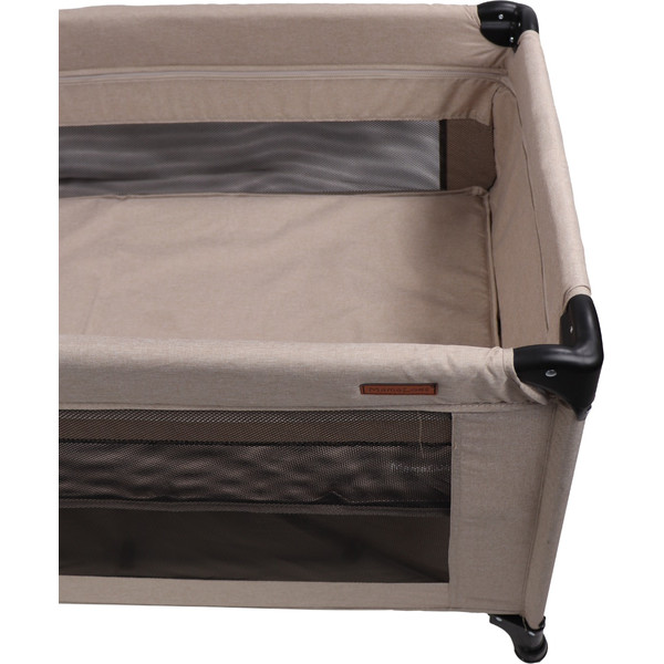 MamaLoes Raff Taupe Deluxe Campingbed incl. Aankleedvlak