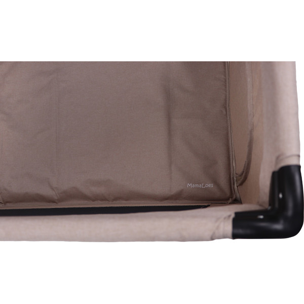 MamaLoes Raff Taupe Deluxe Campingbed incl. Aankleedvlak
