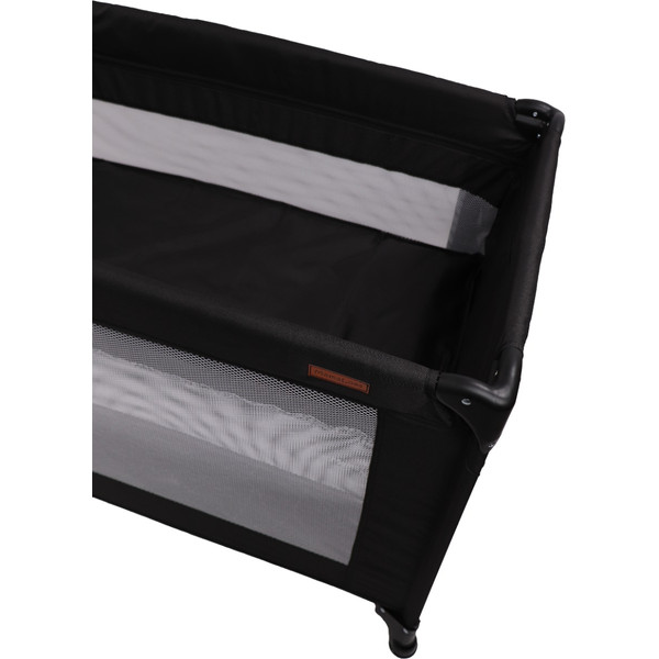 MamaLoes Raff Zwart Deluxe Campingbed incl. Aankleedvlak