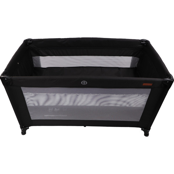 MamaLoes Raff Zwart Deluxe Campingbed incl. Aankleedvlak