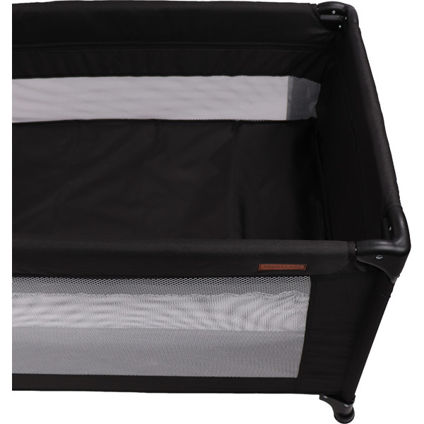 MamaLoes Raff Zwart Deluxe Campingbed incl. Aankleedvlak