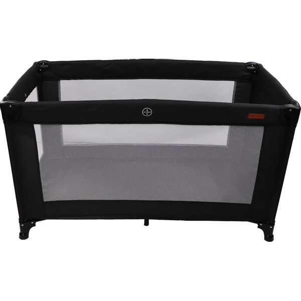 MamaLoes Raff Zwart Deluxe Campingbed incl. Aankleedvlak