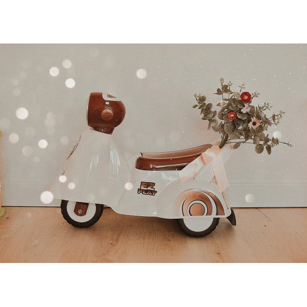 Eco Toys Retro White Loopscooter 605
