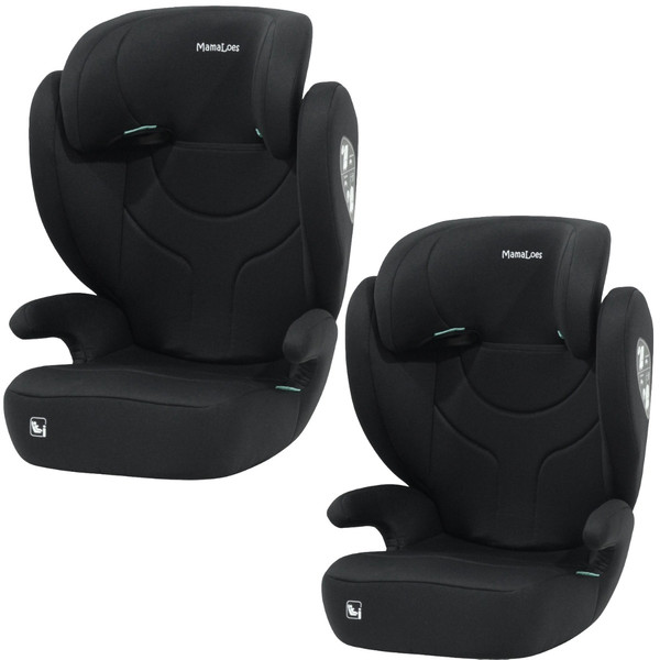 MamaLoes Rio Zwart 100-150 cm i-Size Autostoel - Set van 2