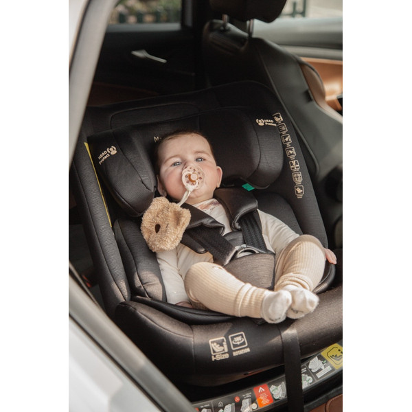 MamaLoes Sef Zwart 40-150 cm 360° i-Size Autostoel – Set van 2