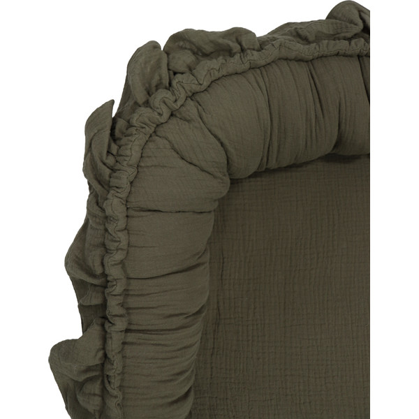 MamaLoes Soft Cotton Ruffle Groen Babynest ML020124