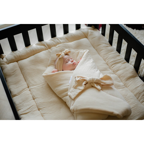 MamaLoes Soft Cotton Ecru Wikkeldeken ML020704