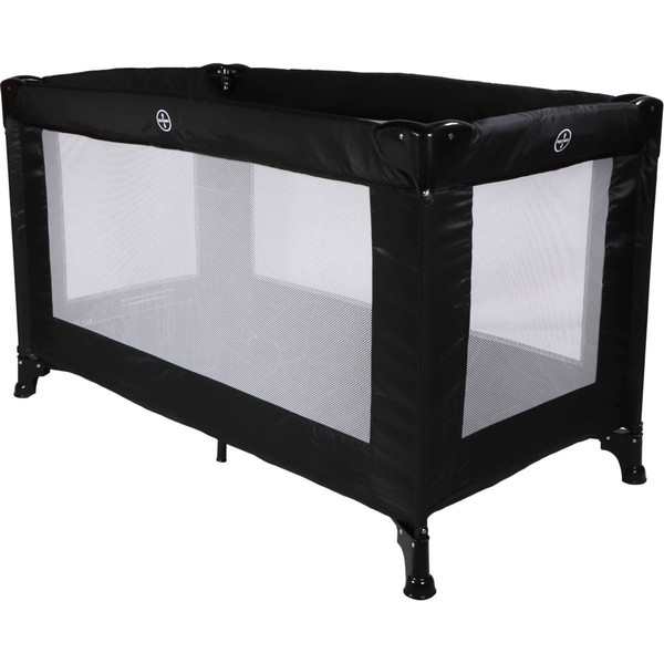 MamaLoes Soof Zwart Campingbed + Opvouwbaar Matras in Tas