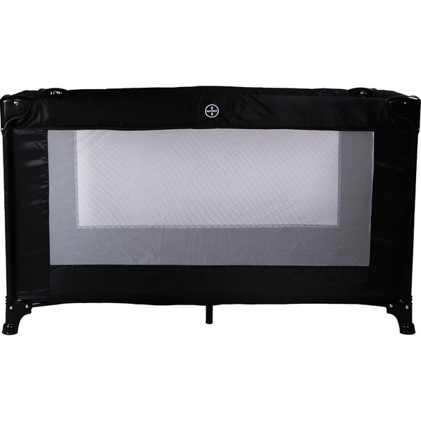 MamaLoes Soof Zwart Campingbed + Opvouwbaar Matras in Tas