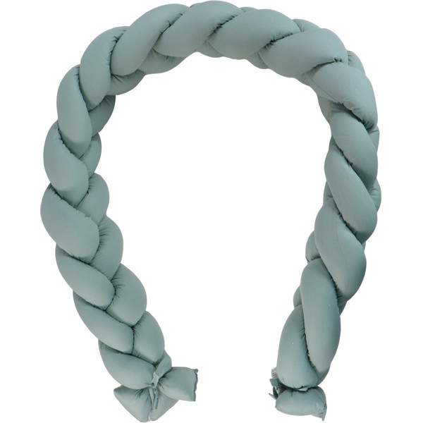 MamaLoes Stone Green 210 cm Braided Bedbumper