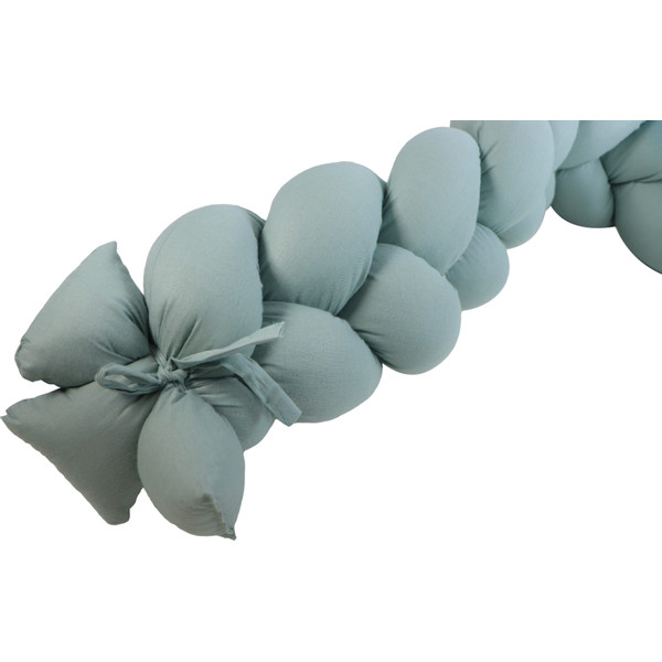 MamaLoes Stone Green 210 cm Braided Bedbumper