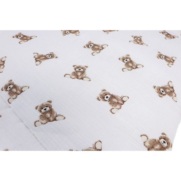 MamaLoes Teddy Beer Hydrofiel 80 x 100 cm Boxkleed ML020268