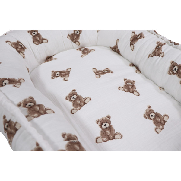 MamaLoes Teddy Beer Hydrofiel Babynest ML020130