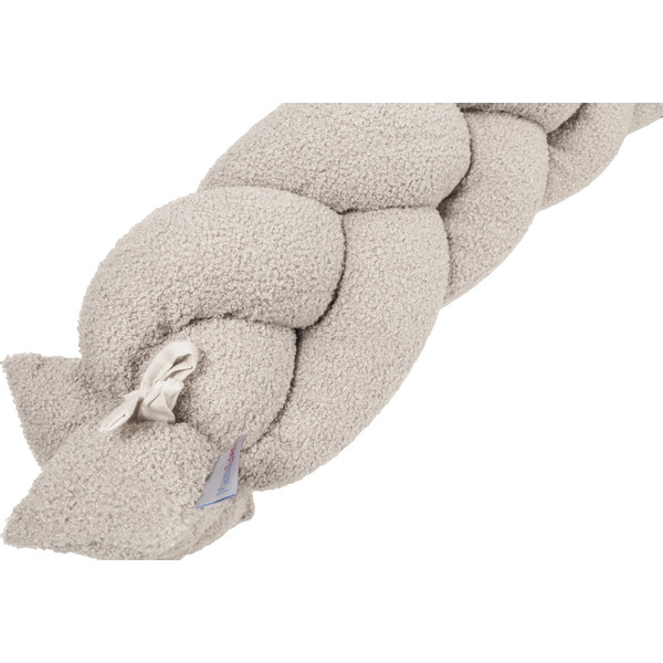 MamaLoes Teddy Boucle Naturel 210 cm Braided Bedbumper ML020515