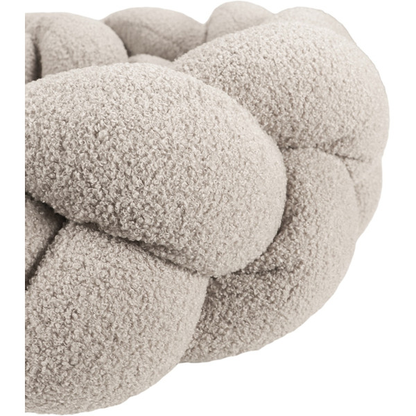 MamaLoes Teddy Boucle Naturel 210 cm Braided Bedbumper ML020515
