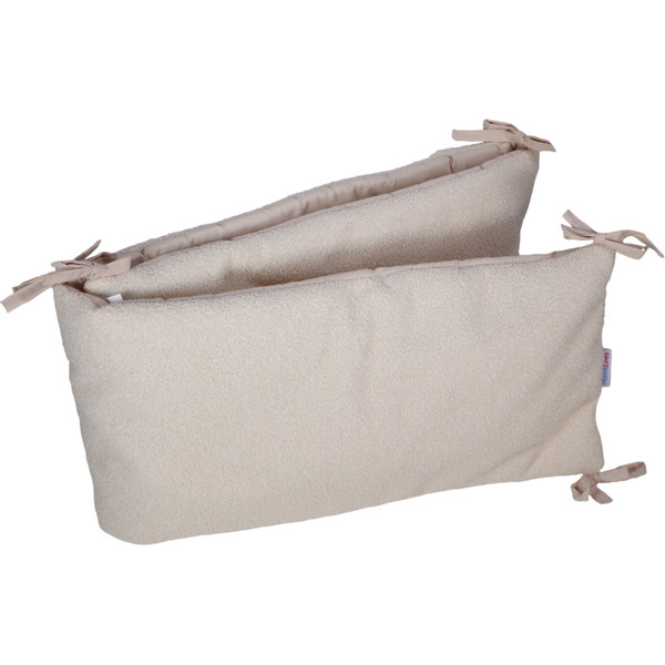 MamaLoes Teddy Boucle Naturel 30 x 180 cm Bedbumper ML020517
