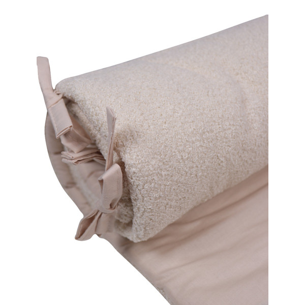 MamaLoes Teddy Boucle Naturel 30 x 180 cm Bedbumper ML020517