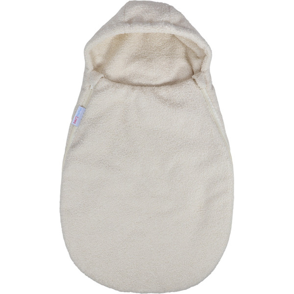 MamaLoes Teddy Boucle Naturel Autostoel Voetenzak ML020904