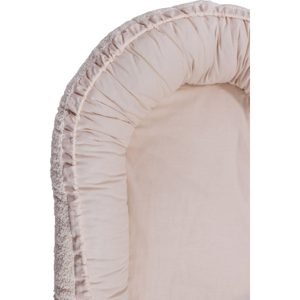 MamaLoes Teddy Boucle Naturel Omkeerbaar Babynest & Omkeerbaar Boxkleed