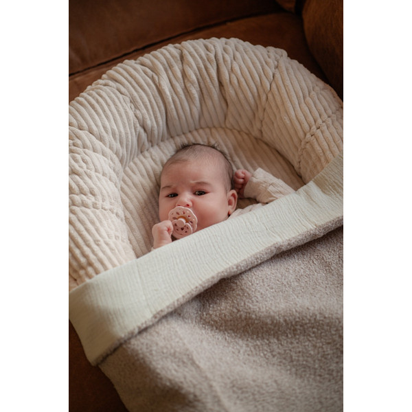 MamaLoes Teddy Boucle Nougat 75 x 100 cm Wiegdeken ML020814