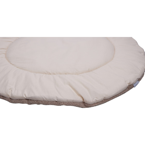 MamaLoes Teddy Boucle Nougat 90 cm Rond Omkeerbaar Boxkleed ML020256