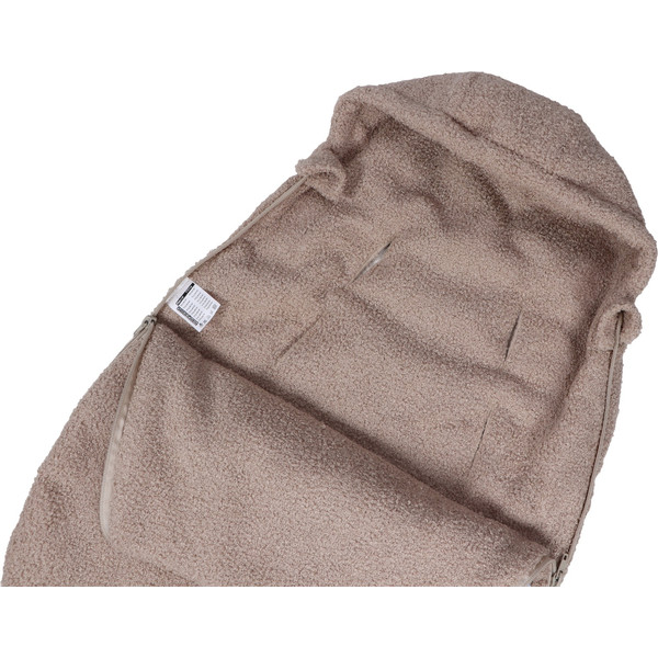 MamaLoes Teddy Boucle Nougat Autostoel Voetenzak ML020905