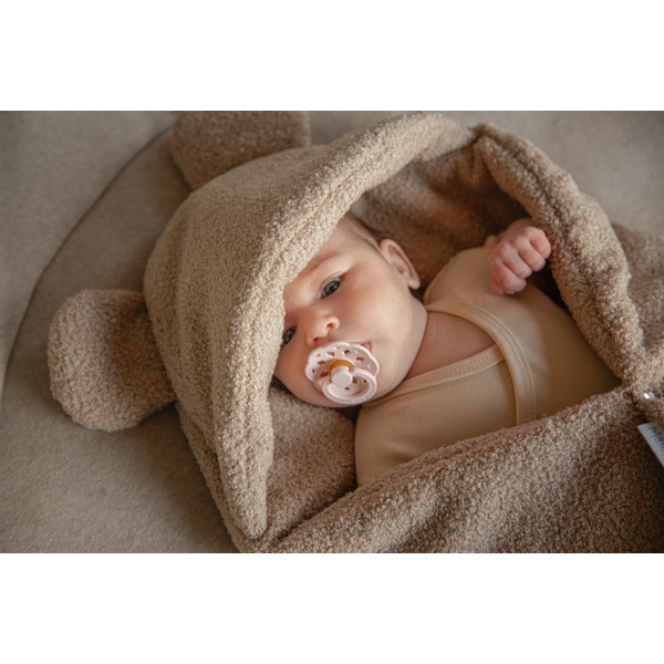 MamaLoes Teddy Boucle Nougat Multifunctioneel Wikkeldeken ML020907