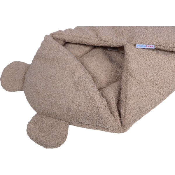 MamaLoes Teddy Boucle Nougat Multifunctioneel Wikkeldeken ML020907