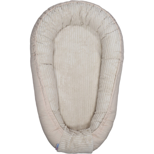 MamaLoes Velours Rib Beige Omkeerbaar Babynest ML020121