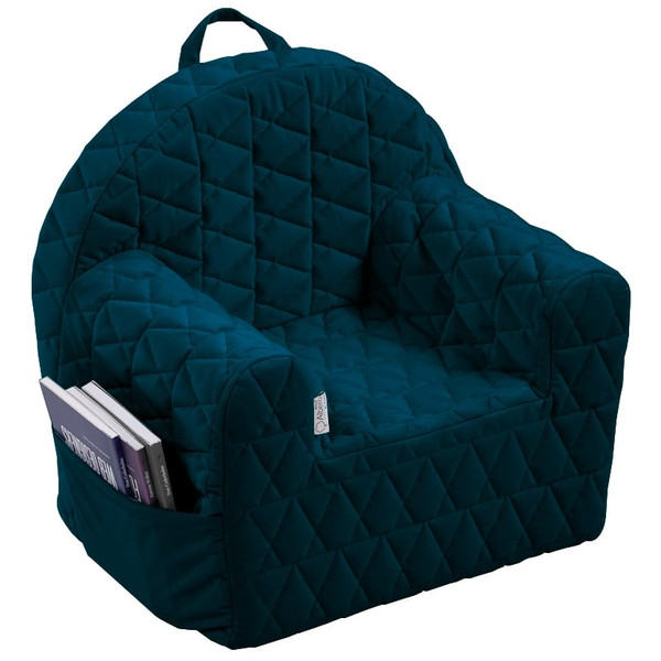 Albero Mio Velvet Navy Kinderfauteuil