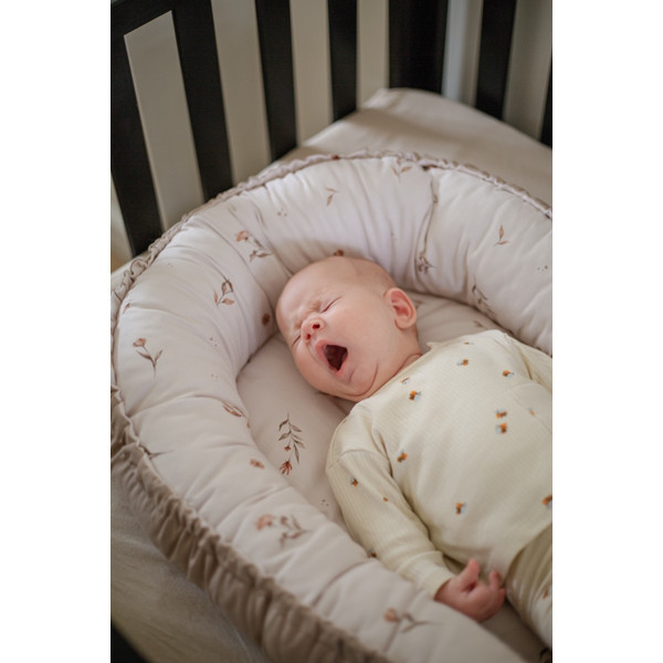 MamaLoes Vintage Bloemen Omkeerbaar Babynest
