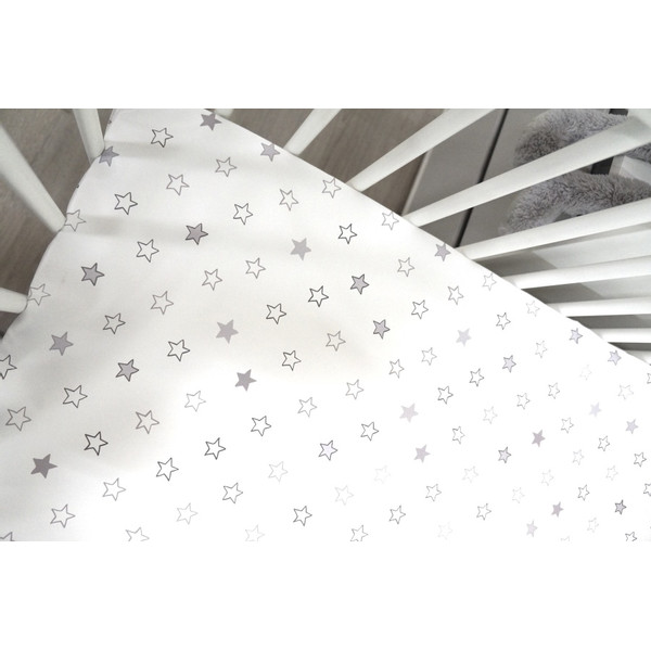 MamaLoes White/Grey Stars Boxdek W-388588