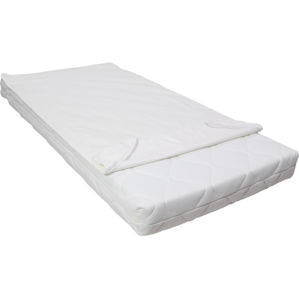 MamaLoes Wit Jersey 70 x 140/150 cm Waterproof Matrasbeschermer met Elastieken