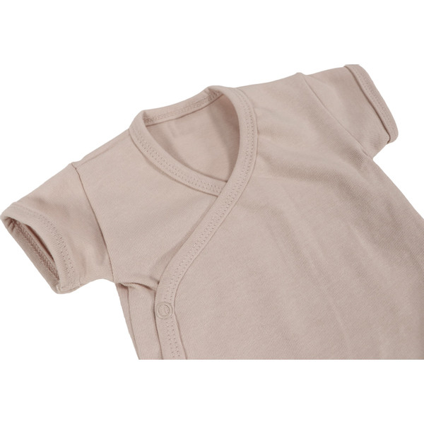 MamaLoes Zand Maat 68 Korte Mouw Overslag Romper ML010261