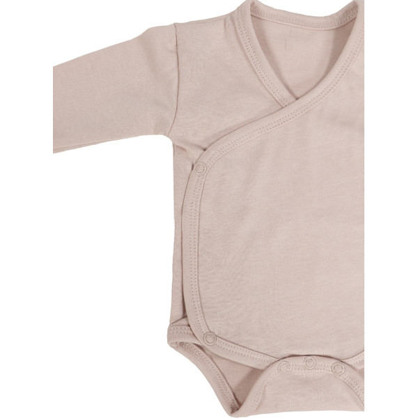 MamaLoes Zand Maat 62 Lange Mouw Overslag Romper ML010251