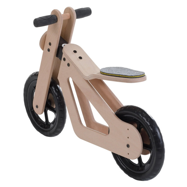 Mamatoyz Balance Bike Zwart Houten Loopfiets MT06