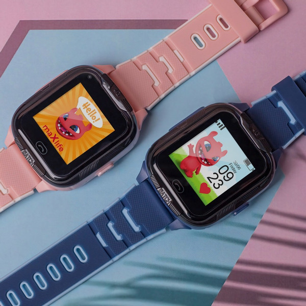 Maxlife Blauw GPS Wifi 4G Kinder Smartwatch MXKW-350-Blue