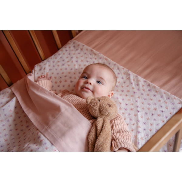 MamaLoes Jersey Roze 100 x 150 cm Ledikantlaken