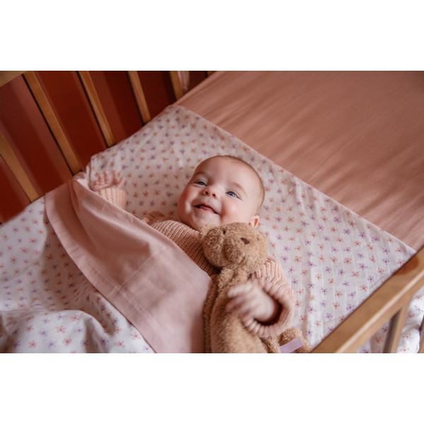 MamaLoes Jersey Roze 60 x 120 cm Ledikant Hoeslaken