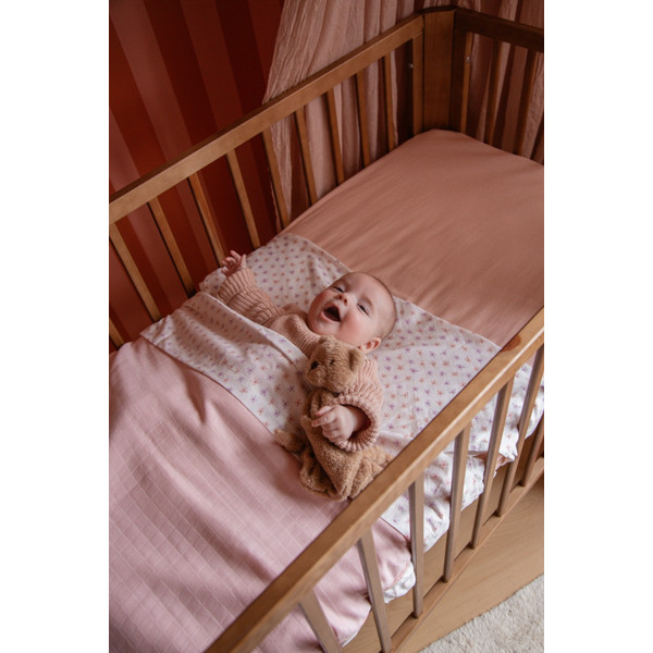 MamaLoes Jersey Roze 60 x 120 cm Ledikant Hoeslaken