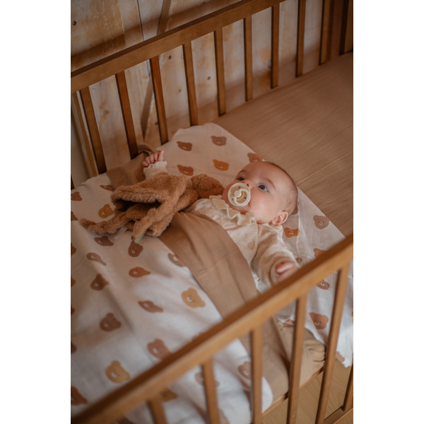 MamaLoes Jersey Latte 60 x 120 cm Ledikant Hoeslaken