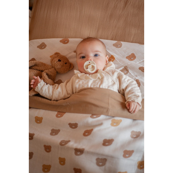 MamaLoes Jersey Latte 100 x 150 cm Ledikantlaken